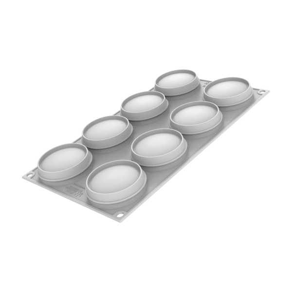 Macaron 110 - Set 2 Mould N. 8 ø65 H 17 mm + ø65 H 6mm Silikomart