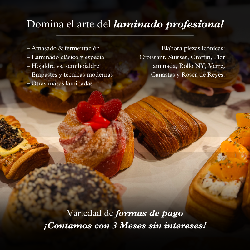 MasterClass Masas Tradicionales de viennoiserie y Laminados Especiales.