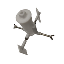 M8 Soporte piedras con 2 limpiadores Modelo 2