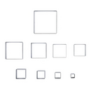 SCH Juego Cortadores Cuadrados 9 pz