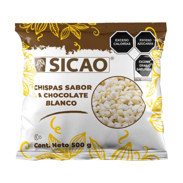 Sicao Chispas Sabor A Chocolate Blanco 500g