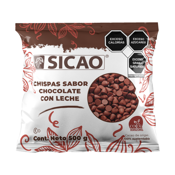 Sicao Chispas Sabor A Chocolate Leche 500g