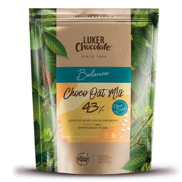 Vegano Oat Milk 43% Cacao Chocolate con Leche de Avena– Luker Chocolate