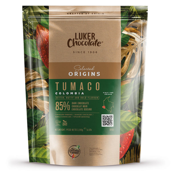 Tumaco 85% Cacao, Chocolate de Origen,  Luker 1906