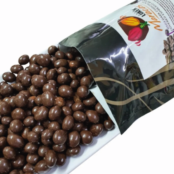 Fruta tropical Uchuva recubierta de Chocolate Oscuro, Luker Maracas,