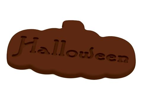MTO Molde Placa de etiqueta de chocolate de Halloween - 23027